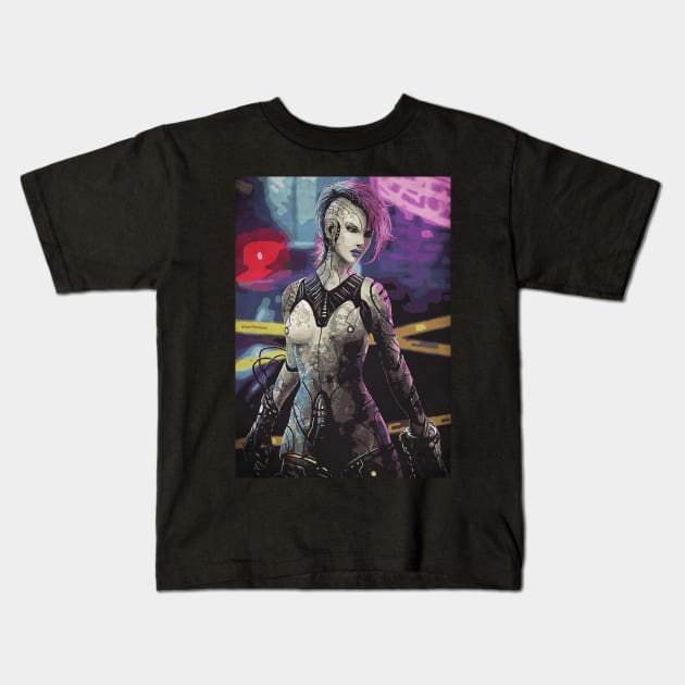 Cyberpunk Kids T-Shirt by Durro